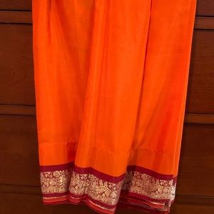 nEW saree with blouse : synthetic material : Price reduced ; great deal!